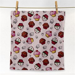 Cake Cupcake Sweet Dessert Food Face Towel by Ravend