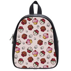 Cake Cupcake Sweet Dessert Food School Bag (small) by Ravend