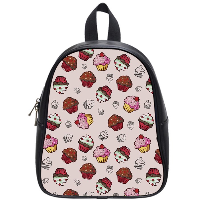 Cake Cupcake Sweet Dessert Food School Bag (Small)