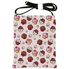 Cake Cupcake Sweet Dessert Food Shoulder Sling Bag by Ravend