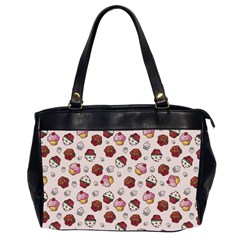 Cake Cupcake Sweet Dessert Food Oversize Office Handbag (2 Sides) by Ravend