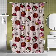 Cake Cupcake Sweet Dessert Food Shower Curtain 48  X 72  (small)  by Ravend