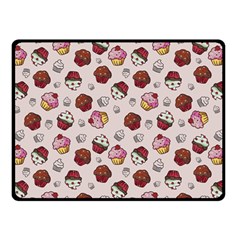 Cake Cupcake Sweet Dessert Food Double Sided Fleece Blanket (small)  by Ravend