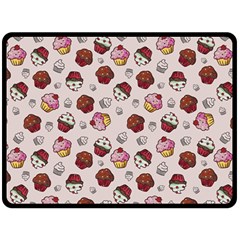 Cake Cupcake Sweet Dessert Food Double Sided Fleece Blanket (large)  by Ravend