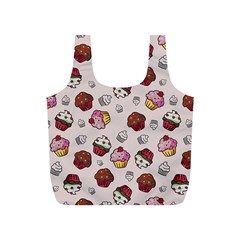 Cake Cupcake Sweet Dessert Food Full Print Recycle Bag (s) by Ravend