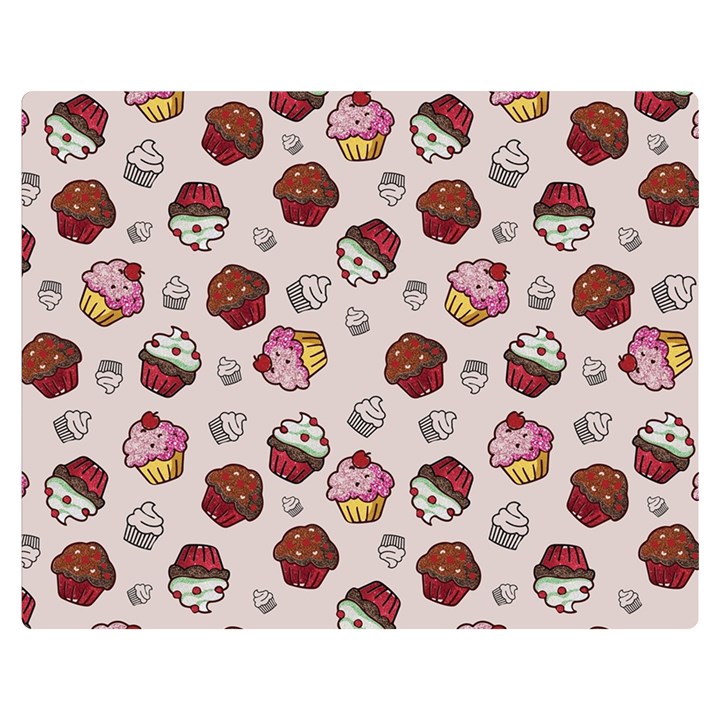 Cake Cupcake Sweet Dessert Food Double Sided Flano Blanket (Medium) 