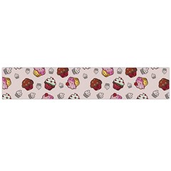 Cake Cupcake Sweet Dessert Food Large Flano Scarf  by Ravend