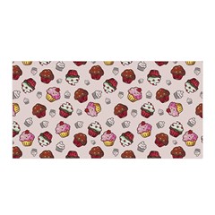 Cake Cupcake Sweet Dessert Food Satin Wrap 35  X 70  by Ravend