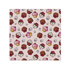 Cake Cupcake Sweet Dessert Food Square Satin Scarf (30  X 30 ) by Ravend