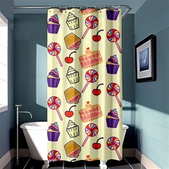 Cupcake Pattern Lollipop Shower Curtain 36  X 72  (stall)  by Ravend