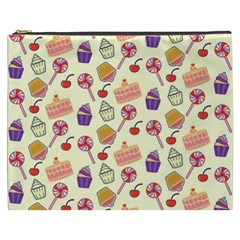 Cupcake Pattern Lollipop Cosmetic Bag (xxxl) by Ravend