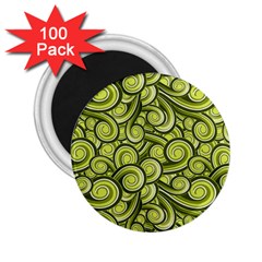 Flower Design Paradigm Start 2 25  Magnets (100 Pack)  by Ravend