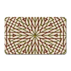 Kaleidoscope Line Triangle Pattern Magnet (rectangular) by Ravend