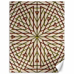 Kaleidoscope Line Triangle Pattern Canvas 12  X 16  by Ravend