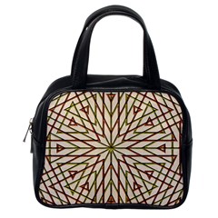 Kaleidoscope Line Triangle Pattern Classic Handbag (one Side)