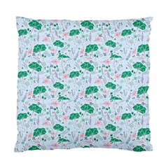 Illustration Flower Pattern Wallpaper Seamless Standard Cushion Case (two Sides) by Ravend