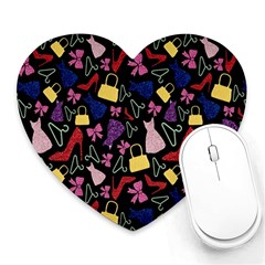 Fashion Pattern Accessories Design Heart Mousepads by Ravend