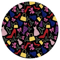 Fashion Pattern Accessories Design Round Trivet by Ravend