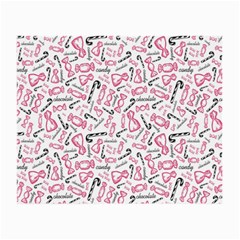 Candy Pink Black-cute Sweat Small Glasses Cloth by Ravend