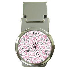 Candy Pink Black-cute Sweat Money Clip Watches by Ravend