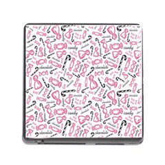 Candy Pink Black-cute Sweat Memory Card Reader (square 5 Slot) by Ravend