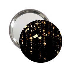 Stars Christmas Background Pattern 2 25  Handbag Mirrors by danenraven