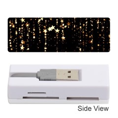 Stars Christmas Background Pattern Memory Card Reader (stick) by danenraven