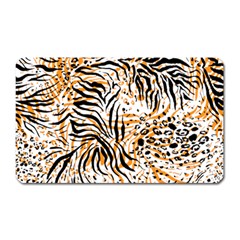 Tiger Pattern Background Magnet (rectangular) by danenraven