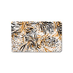 Tiger Pattern Background Magnet (name Card) by danenraven