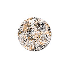 Tiger Pattern Background Golf Ball Marker by danenraven