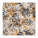 Tiger Pattern Background Medium Glasses Cloth Front