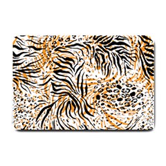 Tiger Pattern Background Small Doormat  by danenraven