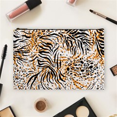 Tiger Pattern Background Cosmetic Bag (large) by danenraven