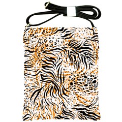 Tiger Pattern Background Shoulder Sling Bag by danenraven