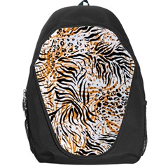 Tiger Pattern Background Backpack Bag by danenraven