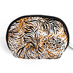 Tiger Pattern Background Accessory Pouch (medium) by danenraven