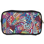 Abstract Art Color Geometry Pattern Toiletries Bag (One Side) Front