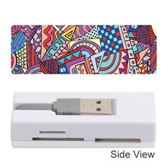 Abstract Art Color Geometry Pattern Memory Card Reader (stick) by danenraven