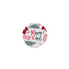 Merry Xmas Seamless Christmas Pattern 1  Mini Magnets by danenraven