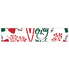 Merry Xmas Seamless Christmas Pattern Small Flano Scarf by danenraven