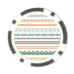 Pattern Colored Line Watercolor Painting Blue Color Splash Poker Chip Card Guard (10 Pack) by danenraven