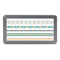 Pattern Colored Line Watercolor Painting Blue Color Splash Memory Card Reader (mini) by danenraven