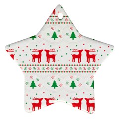 Christmas Illustration Texture Pattern Ornament (star) by danenraven