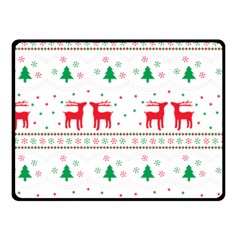 Christmas Illustration Texture Pattern Fleece Blanket (small)