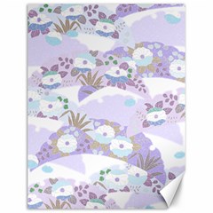 Purple Japanese Pattern Texture Violet Textile Canvas 12  X 16  by danenraven