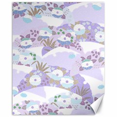 Purple Japanese Pattern Texture Violet Textile Canvas 16  X 20  by danenraven