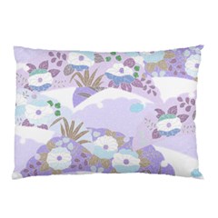 Purple Japanese Pattern Texture Violet Textile Pillow Case (two Sides) by danenraven