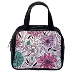 National Wind Flower Knitting Pattern Flower Symmetry Classic Handbag (One Side) Front