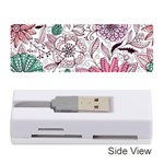 National Wind Flower Knitting Pattern Flower Symmetry Memory Card Reader (Stick) Front