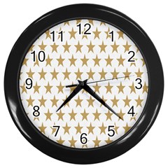 Stars-3 Wall Clock (black) by nateshop